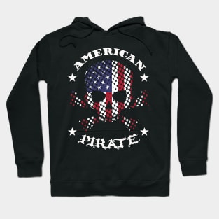 Flag Skull American Pirate Hoodie